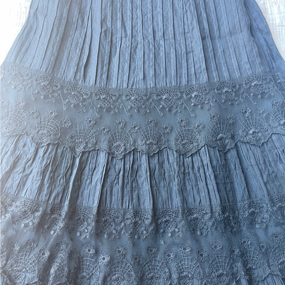 Ann Taylor Lace Fully Lined Silk/Cotton/Polyester Midi Dress - Picture 4 of 7